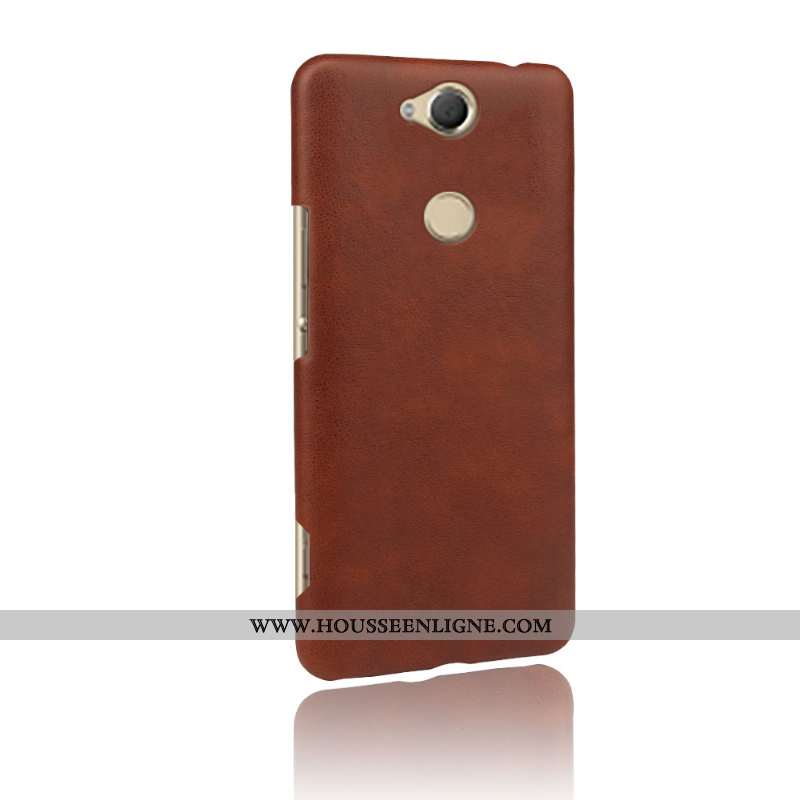 Housse Sony Xperia Xa2 Cuir Orange Téléphone Portable Coque Étui Difficile