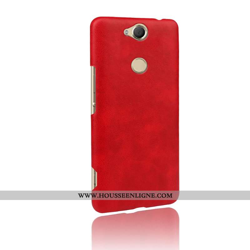 Housse Sony Xperia Xa2 Cuir Orange Téléphone Portable Coque Étui Difficile