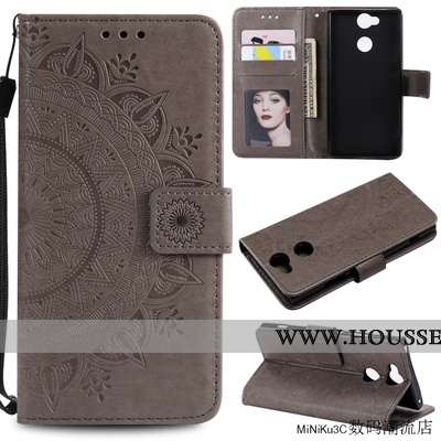 Housse Sony Xperia Xa2 Cuir Protection Étui Incassable Coque Violet Téléphone Portable