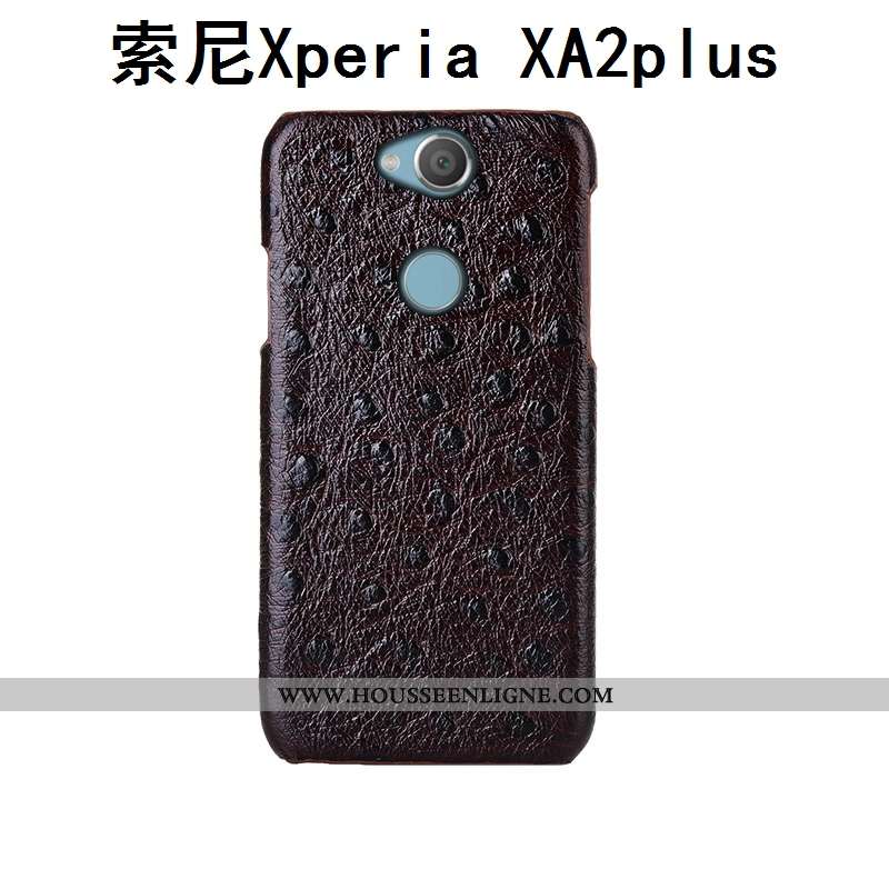 Housse Sony Xperia Xa2 Plus Modèle Fleurie Protection Luxe Oiseau Bovins Cuir Couvercle Arrière Marr