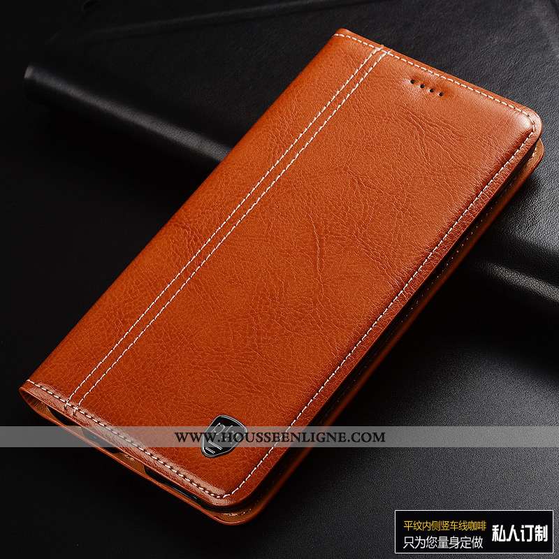 Housse Sony Xperia Xa2 Ultra Cuir Mode Business Véritable Tout Compris Téléphone Portable Marron