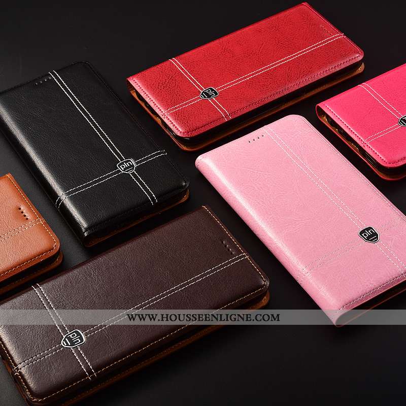Housse Sony Xperia Xa2 Ultra Cuir Mode Business Véritable Tout Compris Téléphone Portable Marron
