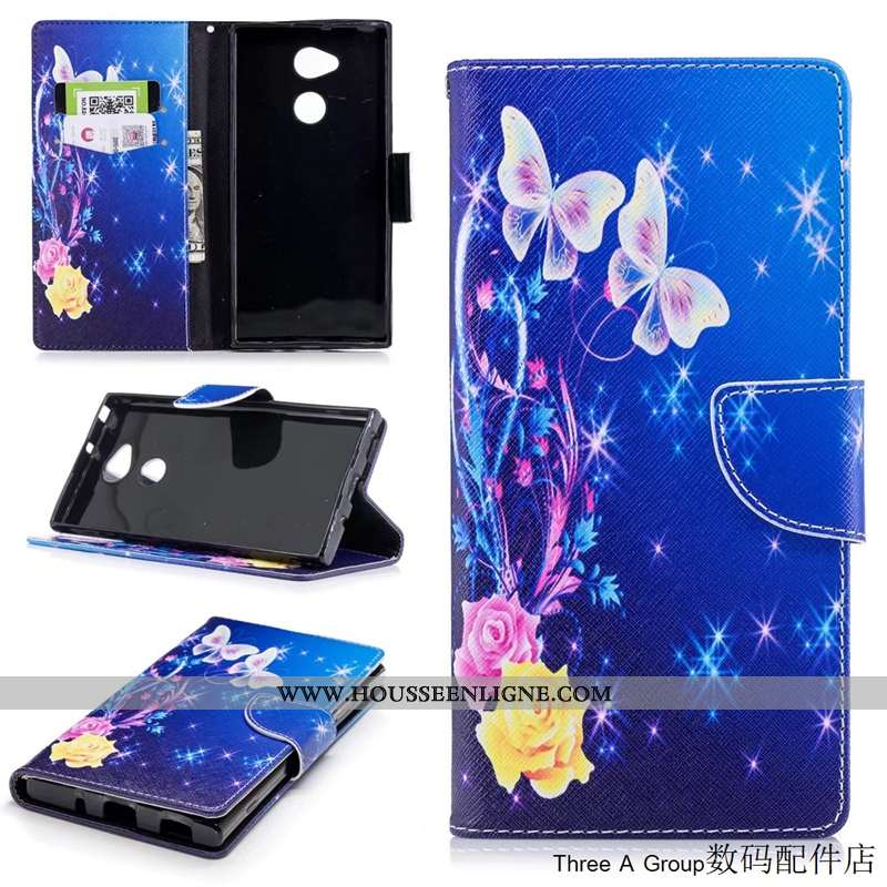 Housse Sony Xperia Xa2 Ultra Protection Dessin Animé Bleu Téléphone Portable Incassable Nouveau Coqu