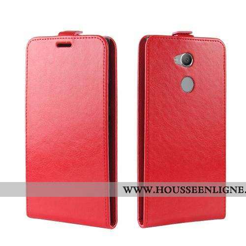 Housse Sony Xperia Xa2 Ultra Silicone Cuir Coque Rouge Téléphone Portable Étui