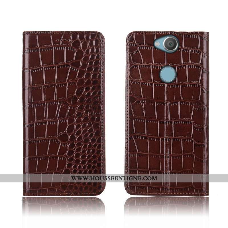 Housse Sony Xperia Xa2 Ultra Silicone Protection Incassable Marron Coque Tout Compris Crocodile