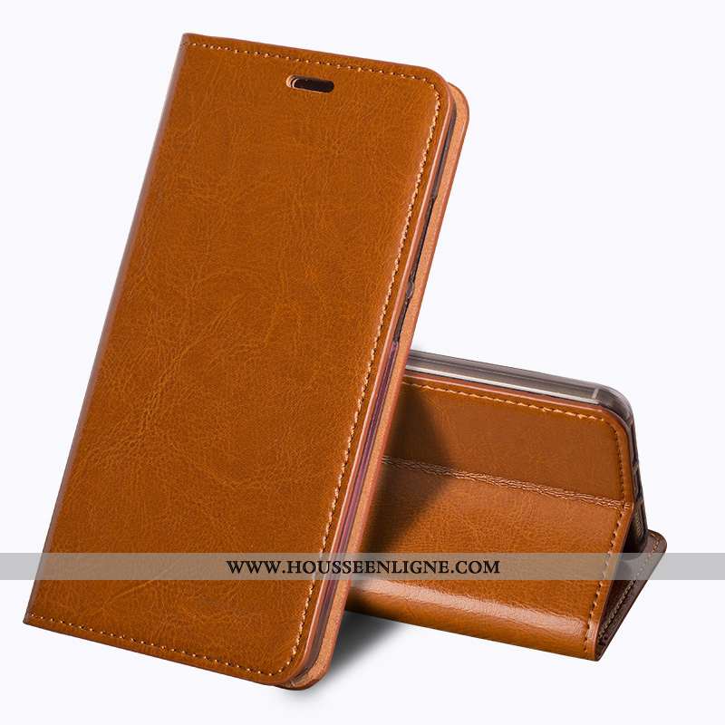 Housse Sony Xperia Xa2 Ultra Vintage Fluide Doux Étui Téléphone Portable Protection Coque Marron