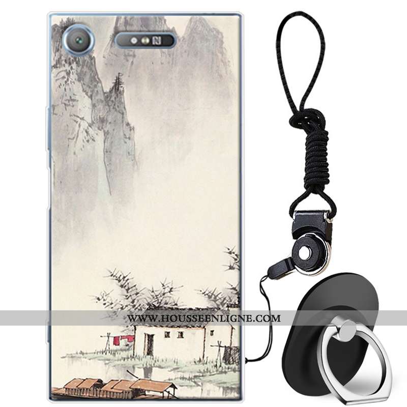 Housse Sony Xperia Xz Premium Fluide Doux Silicone Incassable Étui Blanc Coque Tout Compris Blanche