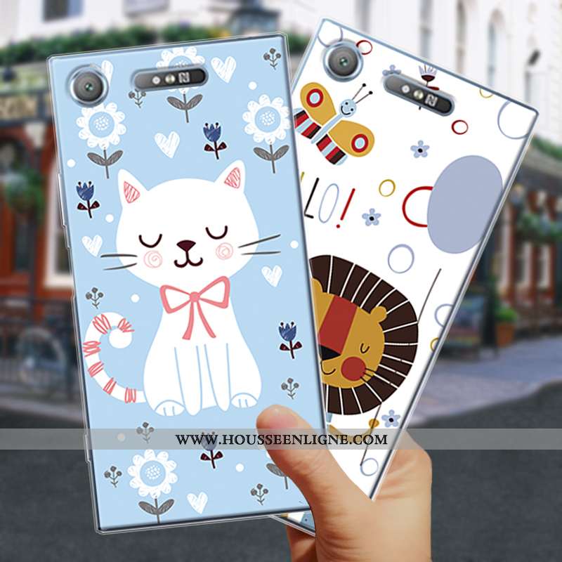 Housse Sony Xperia Xz Premium Fluide Doux Silicone Incassable Étui Blanc Coque Tout Compris Blanche