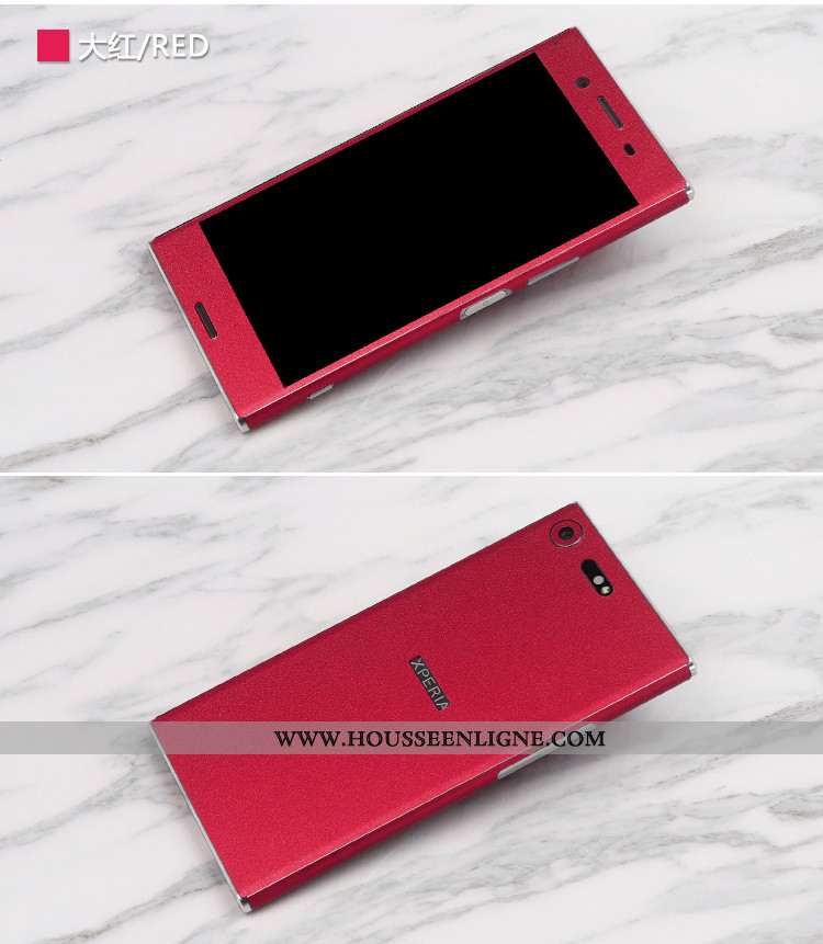 Housse Sony Xperia Xz Premium Multicolore Membrane Couleur Rouge Téléphone Portable Couvercle Arrièr