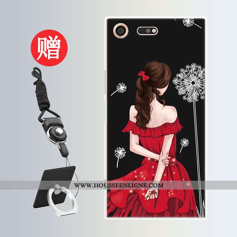 Housse Sony Xperia Xz Premium Protection Personnalité Incassable Téléphone Portable Net Rouge Rose M