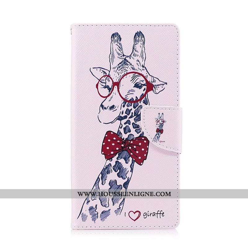 Housse Sony Xperia Xz1 Compact Cuir Protection Étui Coque Téléphone Portable Peinture Bleu