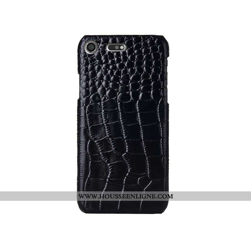 Housse Sony Xperia Xz1 Compact Luxe Créatif Coque Incassable Cuir Véritable Mode Couvercle Arrière M