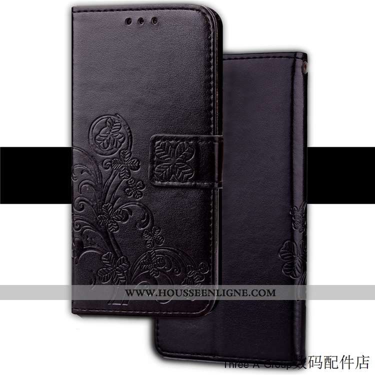 Housse Sony Xperia Xz2 Compact Protection Personnalité Étui Cuir Carte Violet Coque