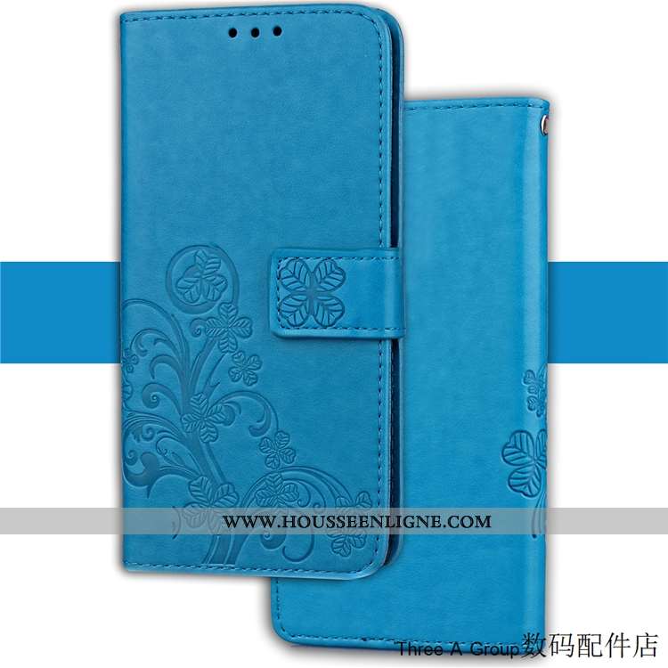 Housse Sony Xperia Xz2 Compact Protection Personnalité Étui Cuir Carte Violet Coque