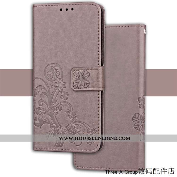 Housse Sony Xperia Xz2 Compact Protection Personnalité Étui Cuir Carte Violet Coque