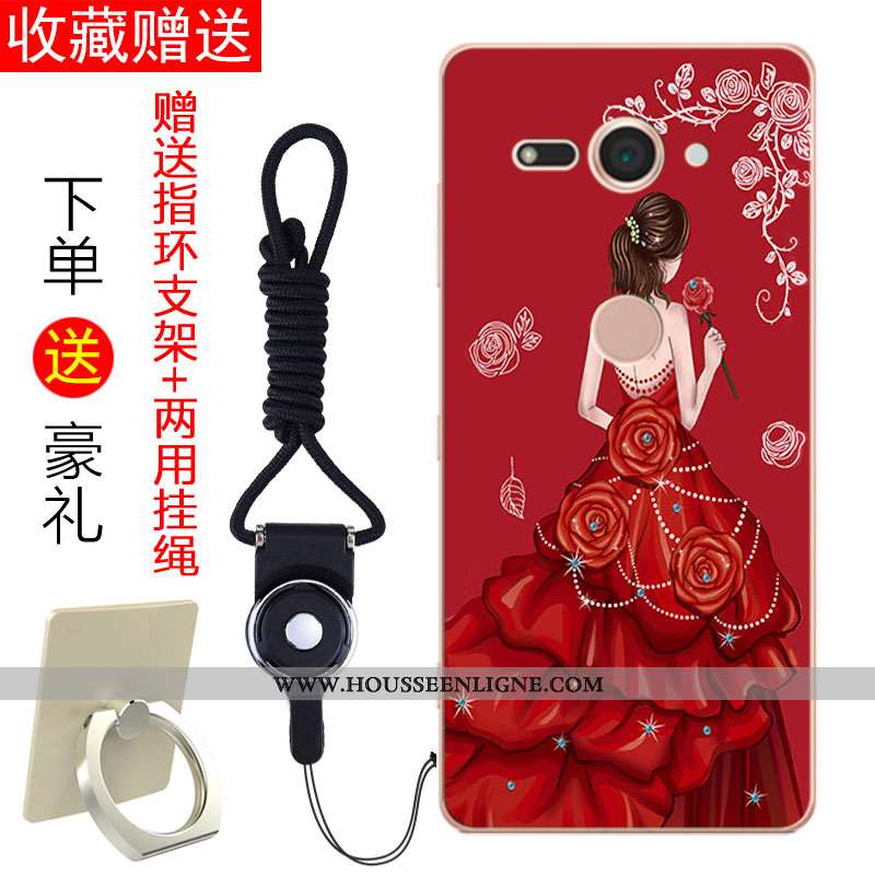 Housse Sony Xperia Xz2 Compact Tendance Fluide Doux Noir Coque Incassable Frais Tout Compris
