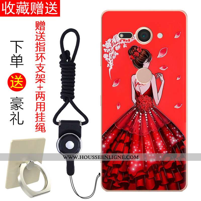 Housse Sony Xperia Xz2 Compact Tendance Fluide Doux Noir Coque Incassable Frais Tout Compris