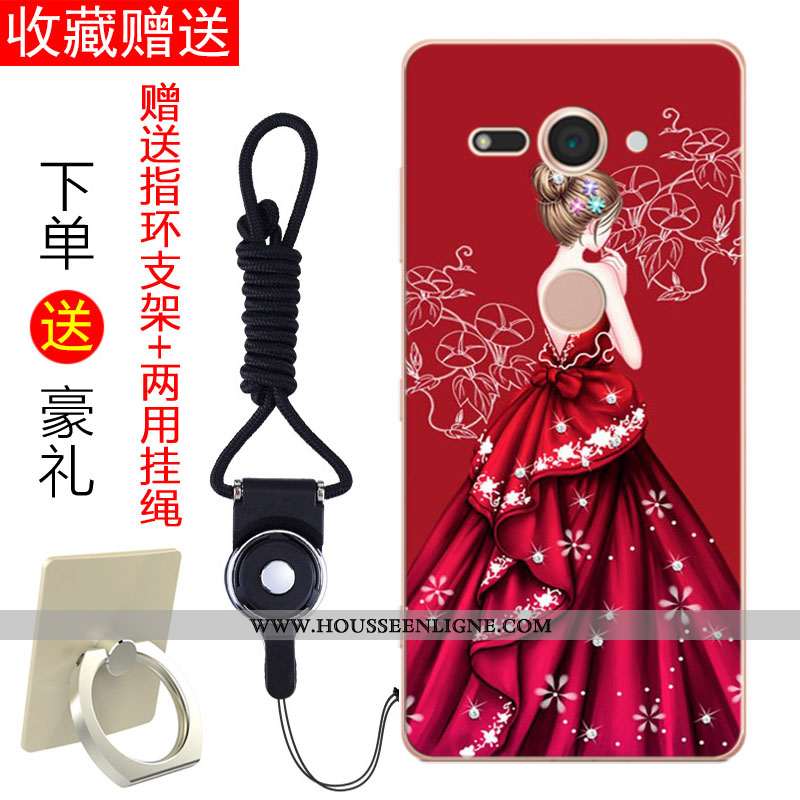 Housse Sony Xperia Xz2 Compact Tendance Fluide Doux Noir Coque Incassable Frais Tout Compris