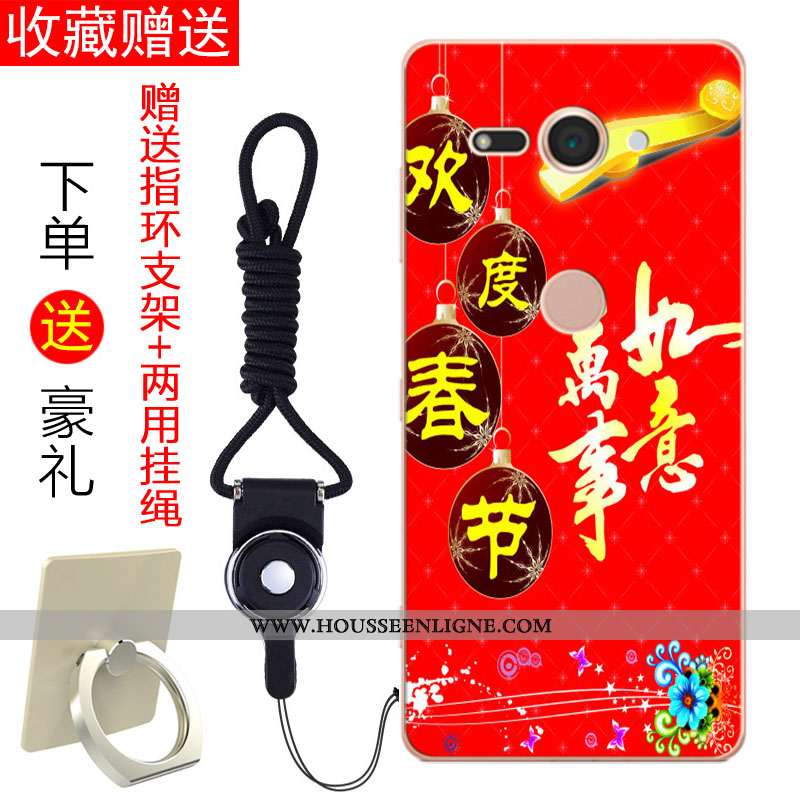 Housse Sony Xperia Xz2 Compact Tendance Fluide Doux Noir Coque Incassable Frais Tout Compris
