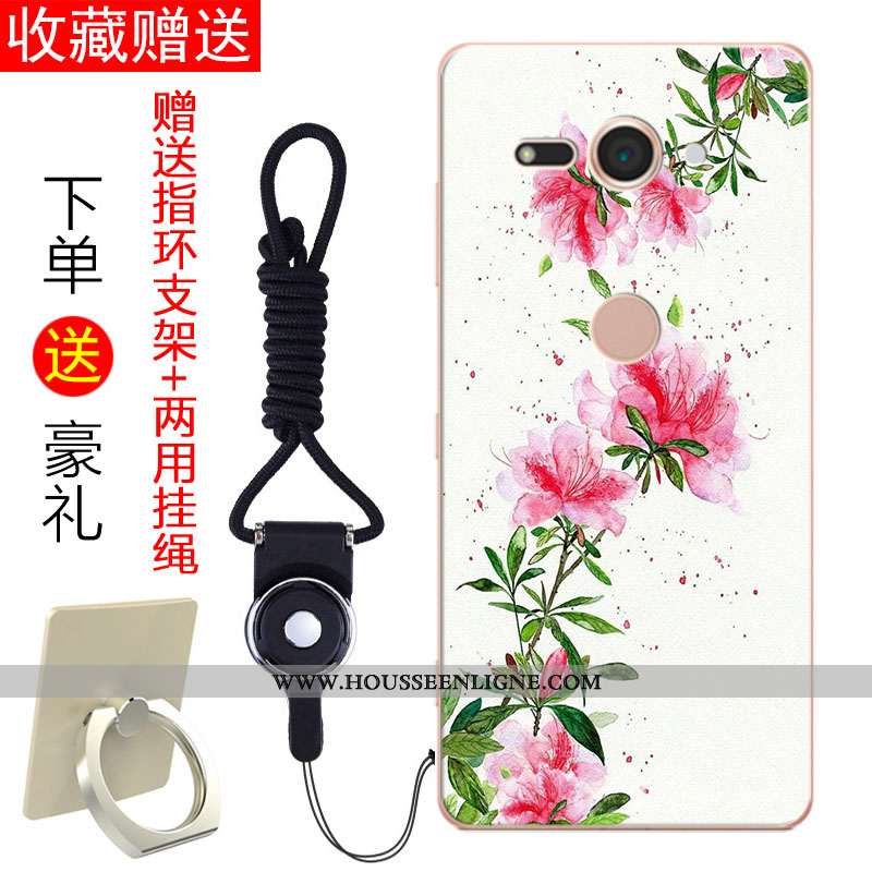 Housse Sony Xperia Xz2 Compact Tendance Fluide Doux Étui Coque Téléphone Portable Noir Tout Compris