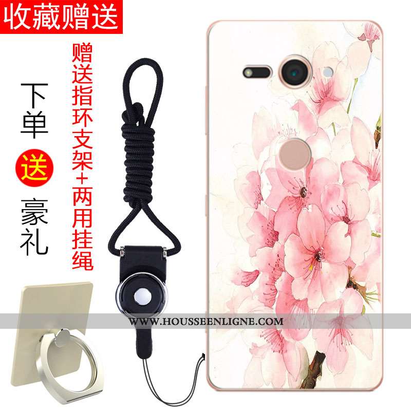 Housse Sony Xperia Xz2 Compact Tendance Fluide Doux Étui Coque Téléphone Portable Noir Tout Compris