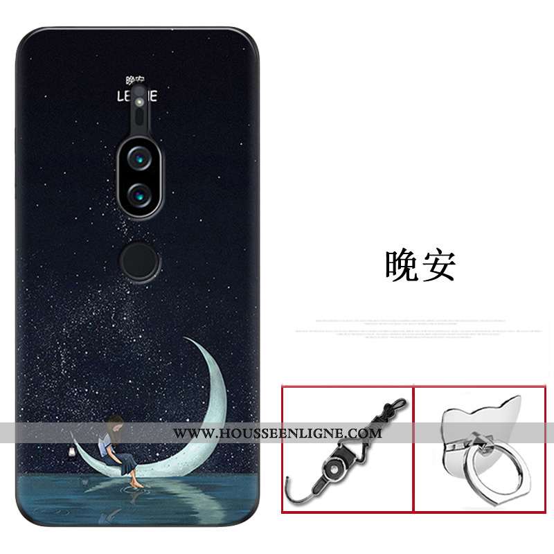 Housse Sony Xperia Xz2 Premium Créatif Fluide Doux Coque Téléphone Portable Rouge Personnalité Prote