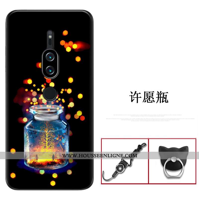 Housse Sony Xperia Xz2 Premium Créatif Fluide Doux Coque Téléphone Portable Rouge Personnalité Prote