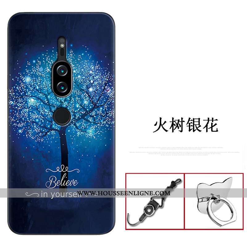 Housse Sony Xperia Xz2 Premium Créatif Fluide Doux Coque Téléphone Portable Rouge Personnalité Prote