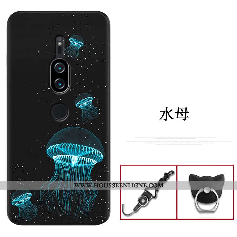 Housse Sony Xperia Xz2 Premium Créatif Fluide Doux Coque Téléphone Portable Rouge Personnalité Prote