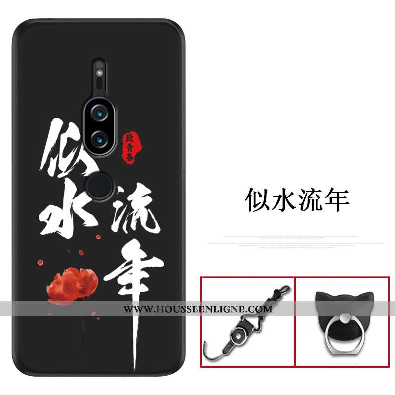 Housse Sony Xperia Xz2 Premium Créatif Fluide Doux Coque Téléphone Portable Rouge Personnalité Prote