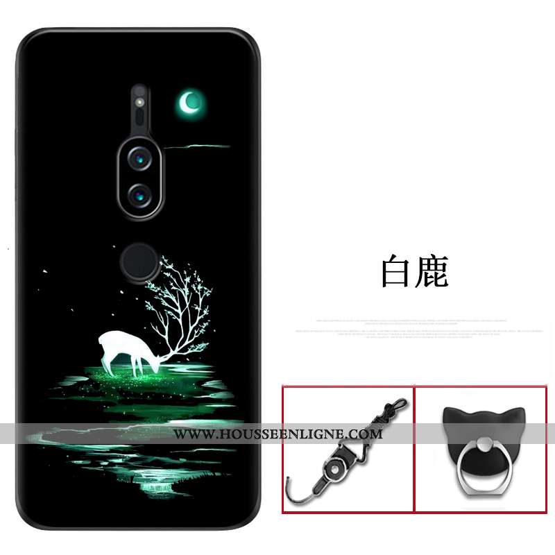 Housse Sony Xperia Xz2 Premium Créatif Fluide Doux Coque Téléphone Portable Rouge Personnalité Prote