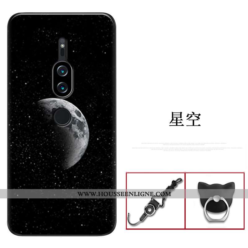 Housse Sony Xperia Xz2 Premium Fluide Doux Silicone Bleu Marin Coque Protection Étui Incassable Bleu