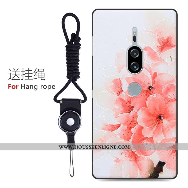 Housse Sony Xperia Xz2 Premium Fluide Doux Silicone Tout Compris Gaufrage Étui Incassable Personnali