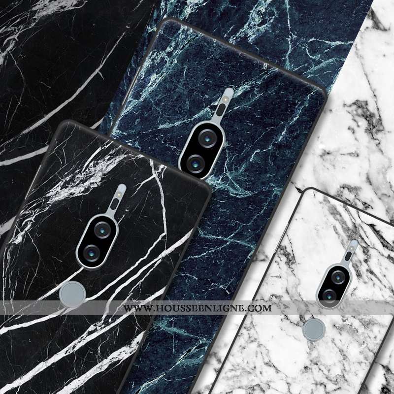 Housse Sony Xperia Xz2 Premium Modèle Fleurie Silicone Gris Personnalité Incassable En Bois Téléphon
