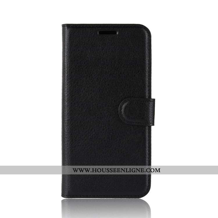Housse Sony Xperia Xz2 Premium Portefeuille Cuir Téléphone Portable Noir Étui Coque