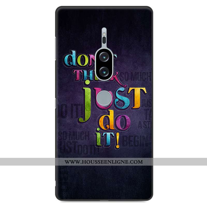 Housse Sony Xperia Xz2 Premium Protection Créatif Étui Tout Compris Coque Fluide Doux Incassable Ble