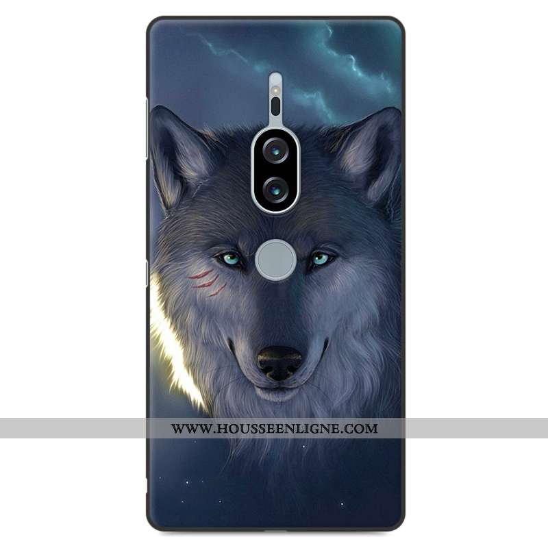 Housse Sony Xperia Xz2 Premium Protection Créatif Étui Tout Compris Coque Fluide Doux Incassable Ble
