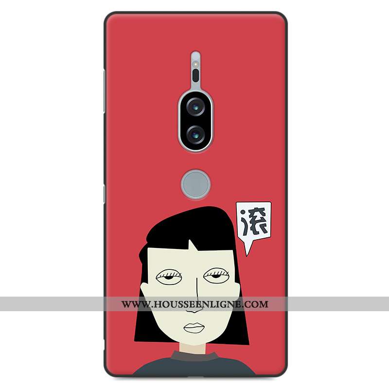 Housse Sony Xperia Xz2 Premium Vintage Tendance Incassable Silicone Coque Rouge Tout Compris