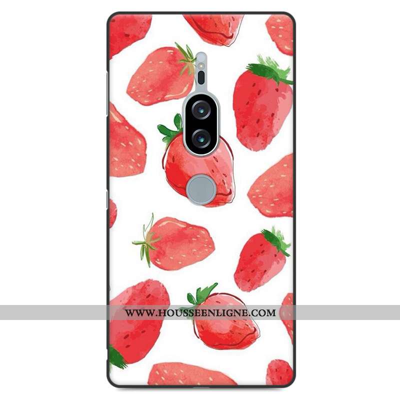 Housse Sony Xperia Xz2 Premium Vintage Tendance Incassable Silicone Coque Rouge Tout Compris
