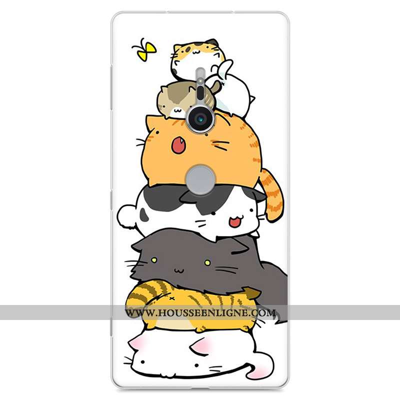 Housse Sony Xperia Xz2 Protection Dessin Animé Tout Compris Étui Téléphone Portable Fluide Doux Inca