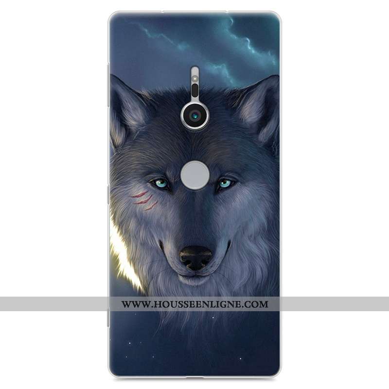 Housse Sony Xperia Xz2 Protection Dessin Animé Tout Compris Étui Téléphone Portable Fluide Doux Inca