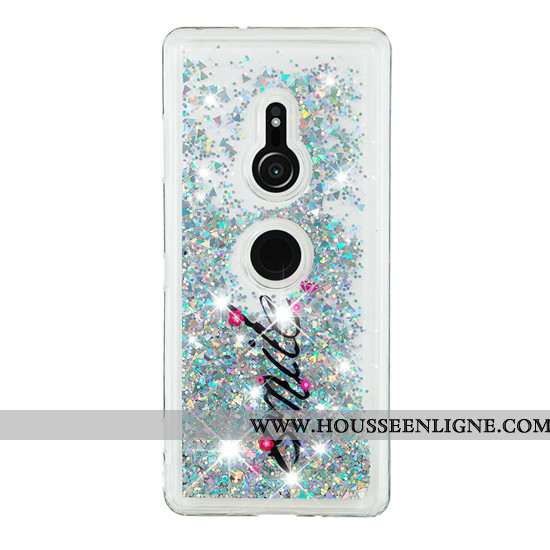 Housse Sony Xperia Xz3 Créatif Dessin Animé Téléphone Portable Coque Quicksand Étui Violet