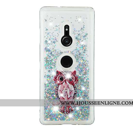 Housse Sony Xperia Xz3 Créatif Dessin Animé Téléphone Portable Coque Quicksand Étui Violet