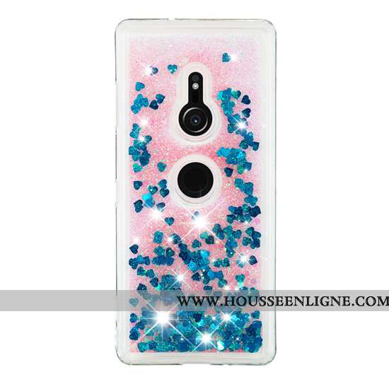 Housse Sony Xperia Xz3 Créatif Dessin Animé Téléphone Portable Coque Quicksand Étui Violet