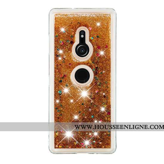 Housse Sony Xperia Xz3 Créatif Dessin Animé Téléphone Portable Coque Quicksand Étui Violet