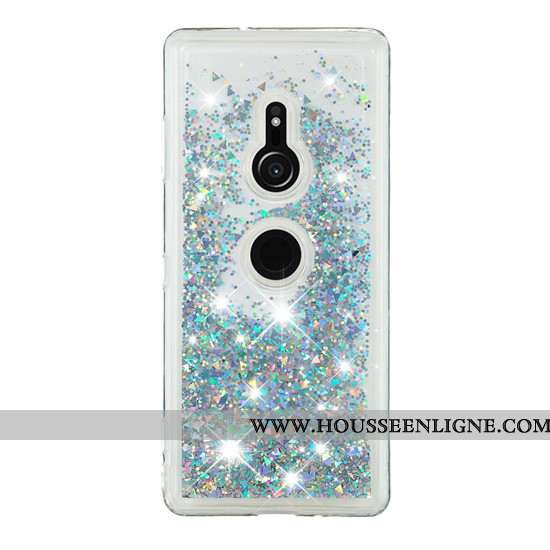 Housse Sony Xperia Xz3 Créatif Dessin Animé Téléphone Portable Coque Quicksand Étui Violet