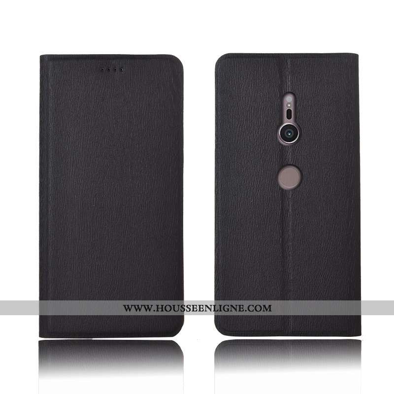 Housse Sony Xperia Xz3 Modèle Fleurie Fluide Doux Protection Étui Clamshell Arbres Tout Compris Bleu