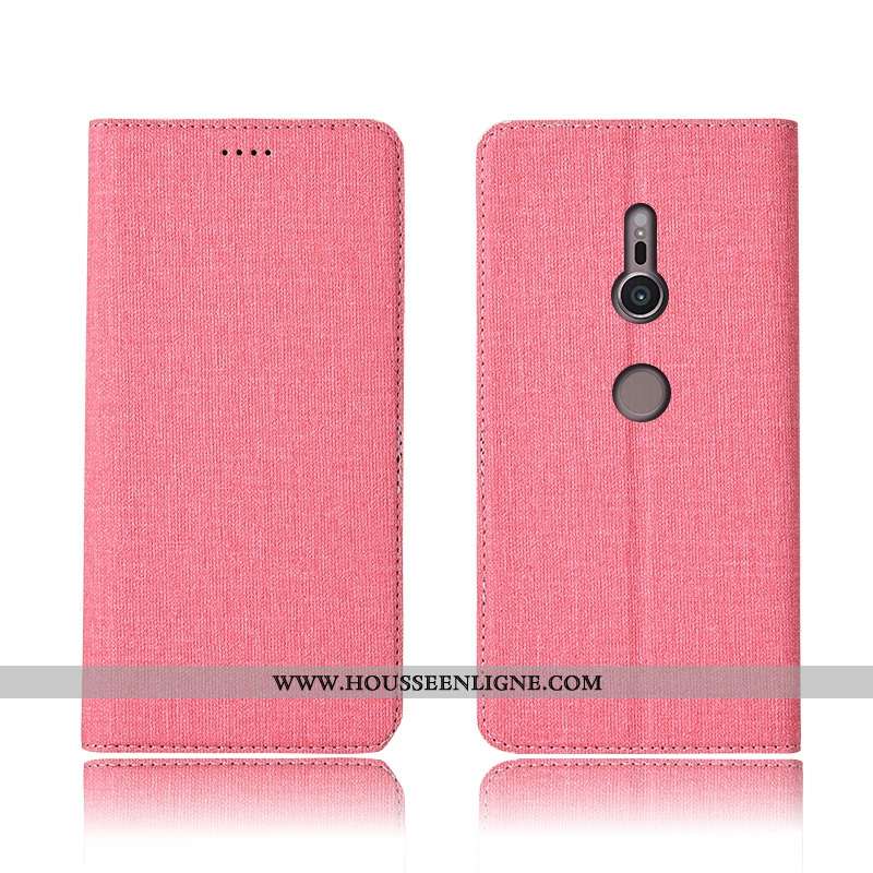 Housse Sony Xperia Xz3 Protection Cuir Étui Téléphone Portable Incassable Clamshell Fluide Doux Bleu