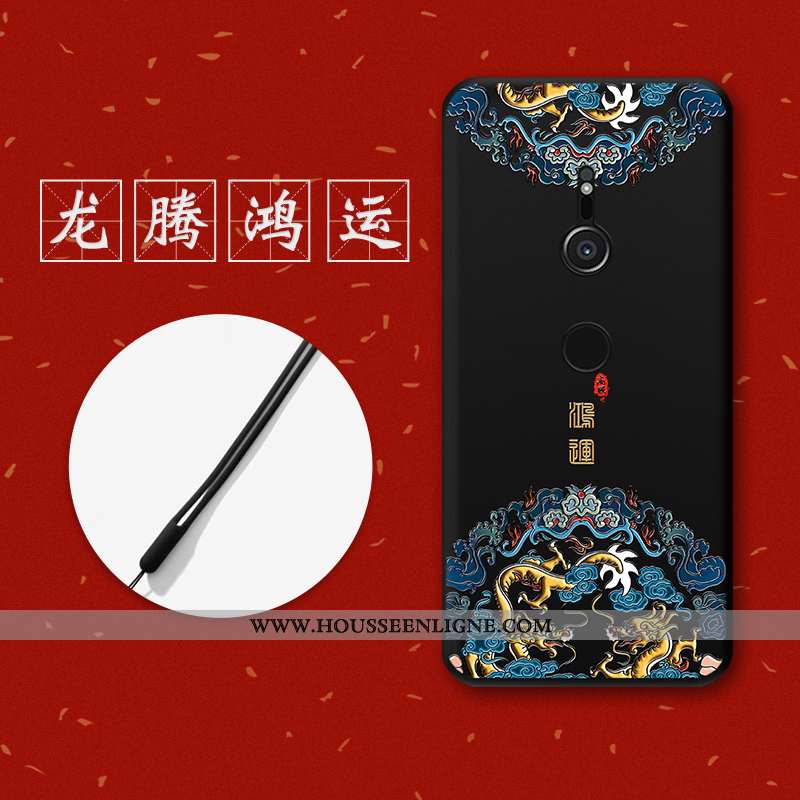 Housse Sony Xperia Xz3 Tendance Légère Protection Créatif Nouveau Noir Ultra Rose