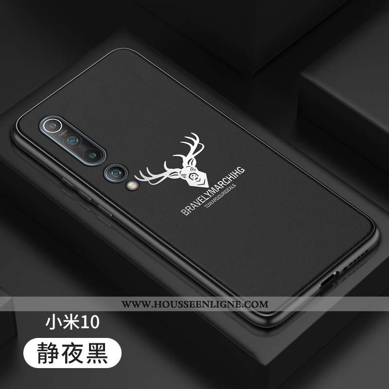 Housse Xiaomi Mi 10 Fluide Doux Silicone Étui Protection Légère Ultra Créatif Orange